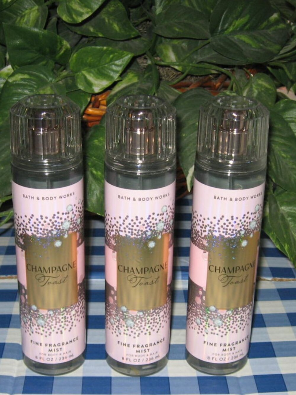BBW Champagne Toast Fine Fragrance Mist Lot of 3 New